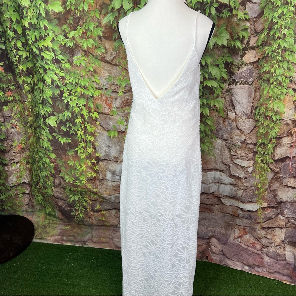 NIKKI REED FOR REVOLVE Ivory Indie Bride Cottagecore Lace Slip Dress, S - Picture 10 of 13